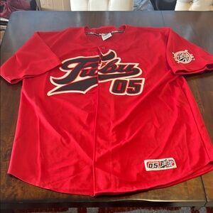 FUBU Red Jersey Shirt